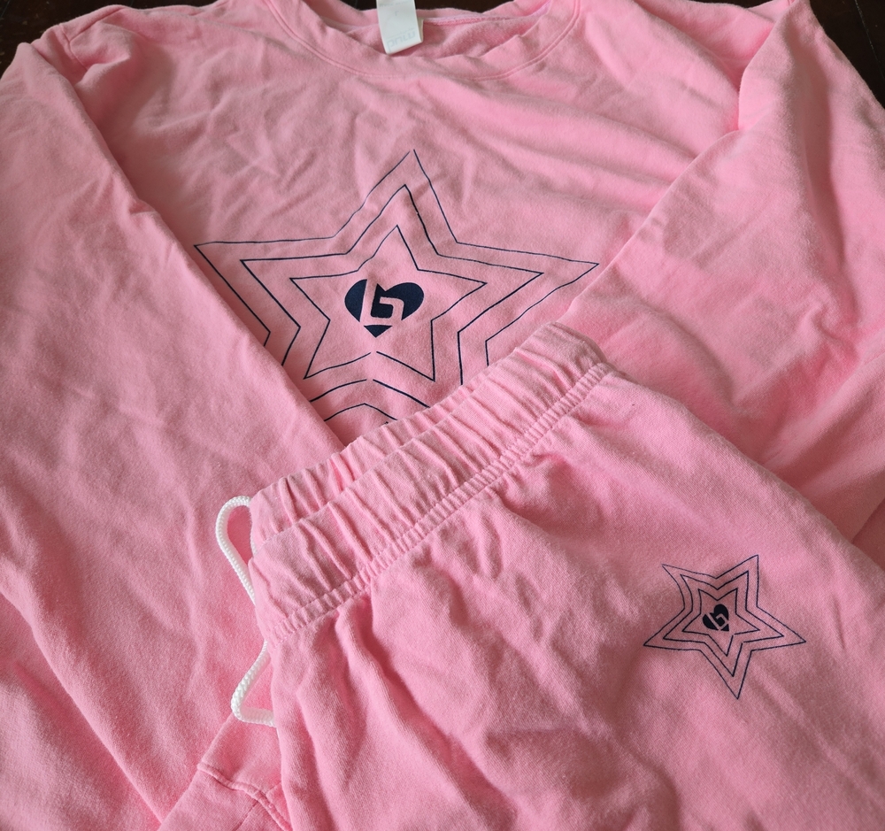 Burn Boot Camp Pink Sweatshirt & Pants SET